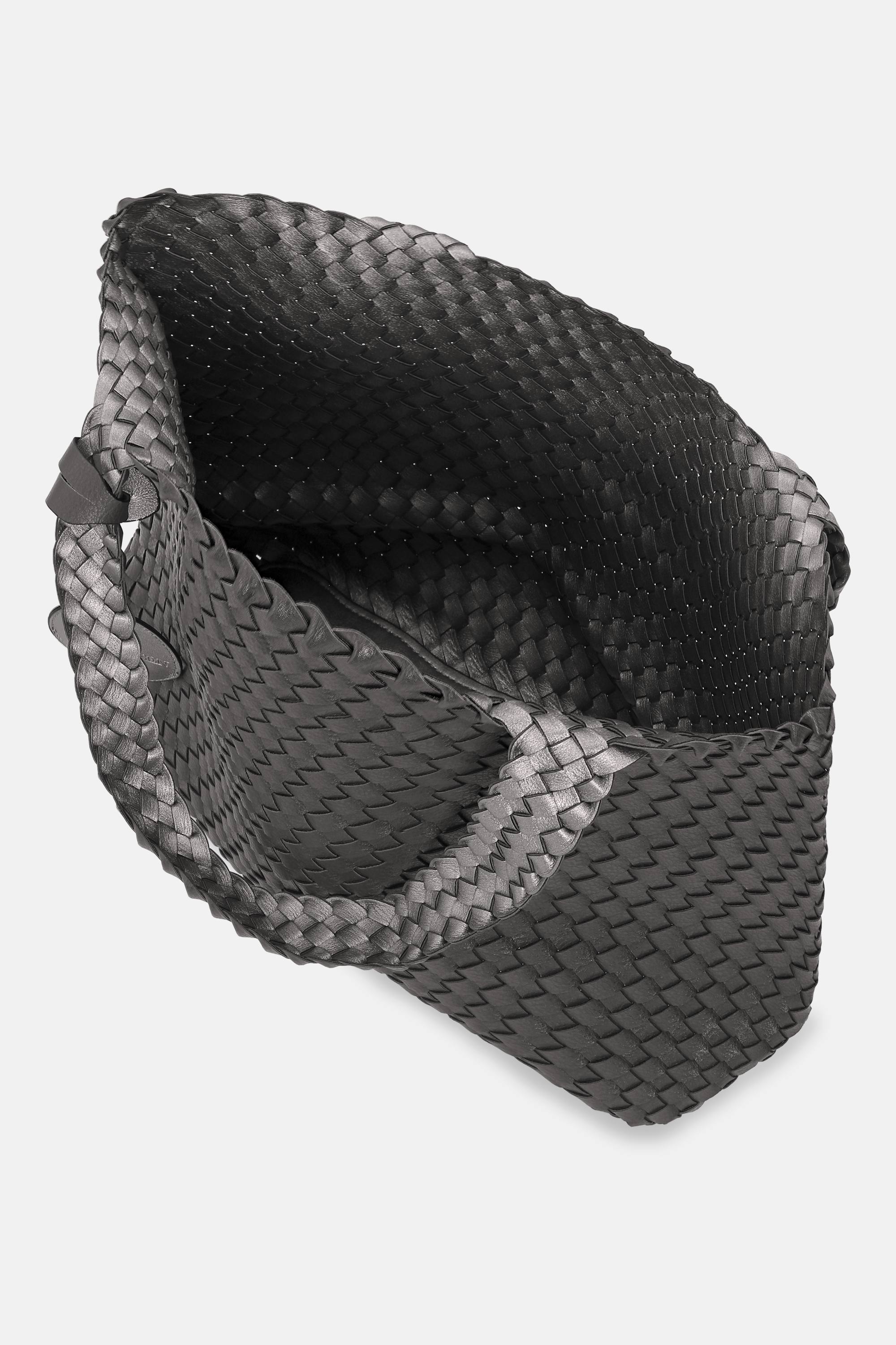 Tote Bag Geflochten - Dark Shadow Gun Metal